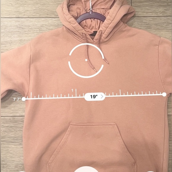 Topshop Pink Pullover Hoodie Relaxed Fit - Picture 9 of 10